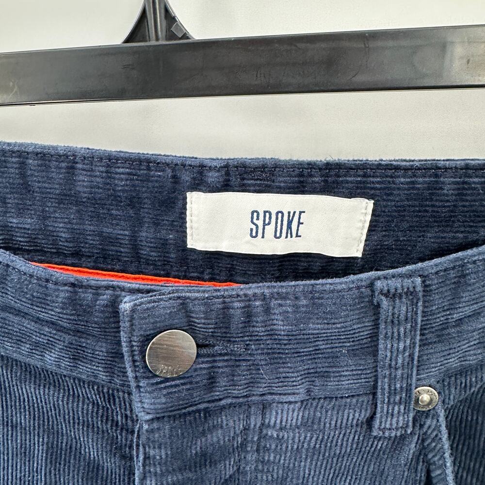 SPOKE Navy Cord Fives The Autumn Original Corduroy Pants in Build B // 34 x36 - Picture 8 of 16
